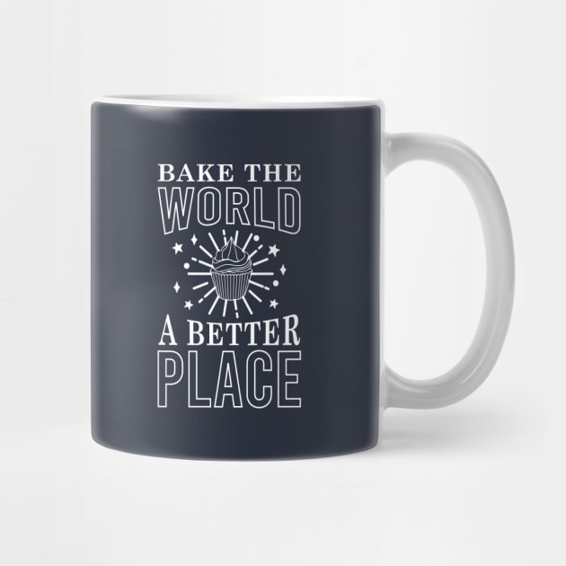 Bake The World A Better Place simple font Black & White meme by Kouka25